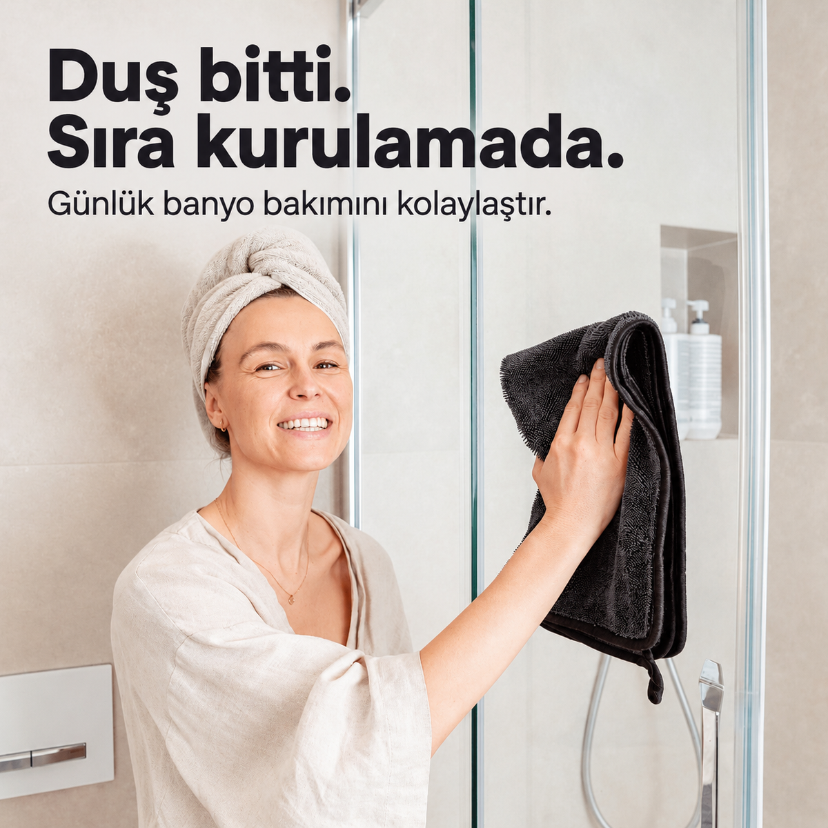 Magic Wipe™ Kirpi Mikrofiber Banyo ve Cam Kurulama Bezi