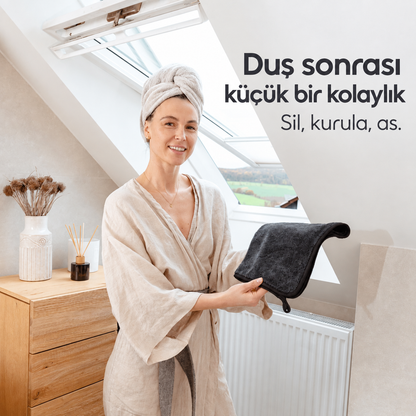 Magic Wipe™ Kirpi Mikrofiber Banyo ve Cam Kurulama Bezi
