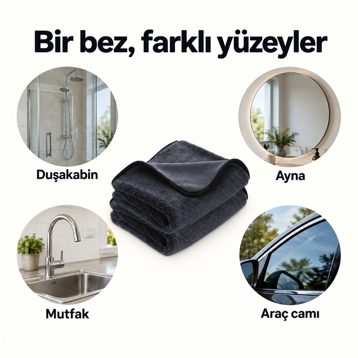 Magic Wipe™ Kirpi Mikrofiber Banyo ve Cam Kurulama Bezi