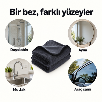 Magic Wipe™ Kirpi Mikrofiber Banyo ve Cam Kurulama Bezi