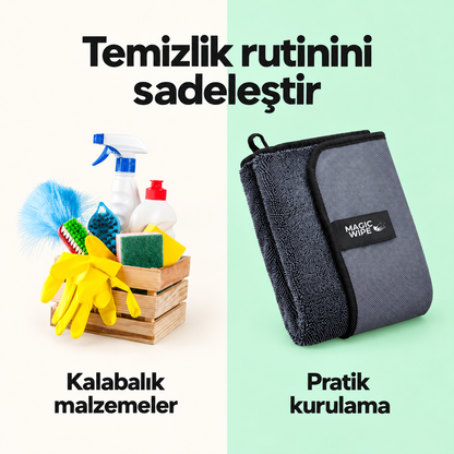 Magic Wipe™ Kirpi Mikrofiber Banyo ve Cam Kurulama Bezi