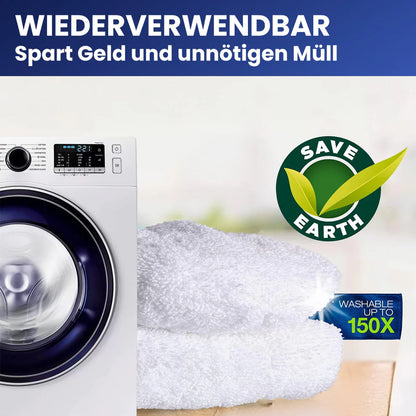 MagicWipe™ Tekrar Kullanılabilir Mop Kılıfı – Ultra Emici & Uzun Ömürlü